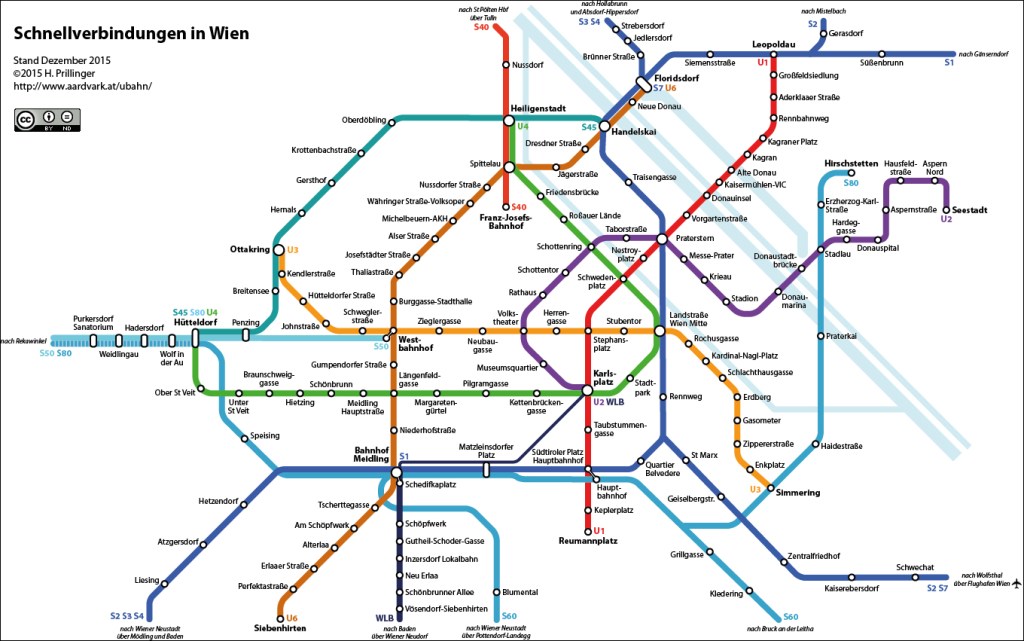 Bản đồ Metro ở Vienna