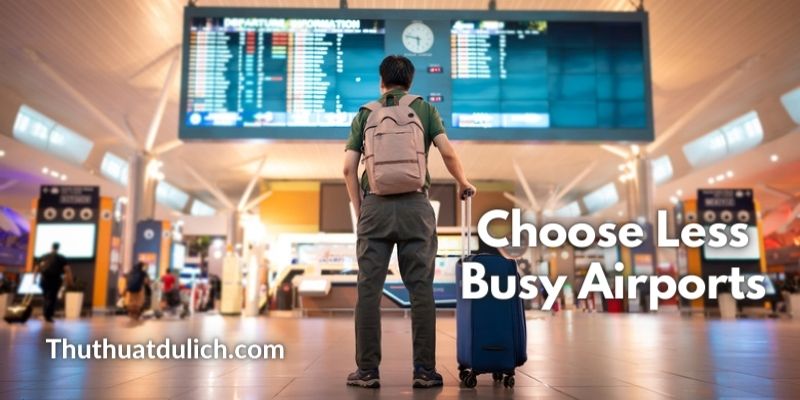 Choose Less Busy Airports